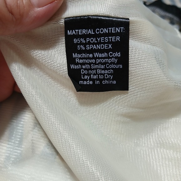 Sourpuss Striped Spiderweb Collar Dress Black Cream Rockabilly Goth Large - Picture 12 of 12